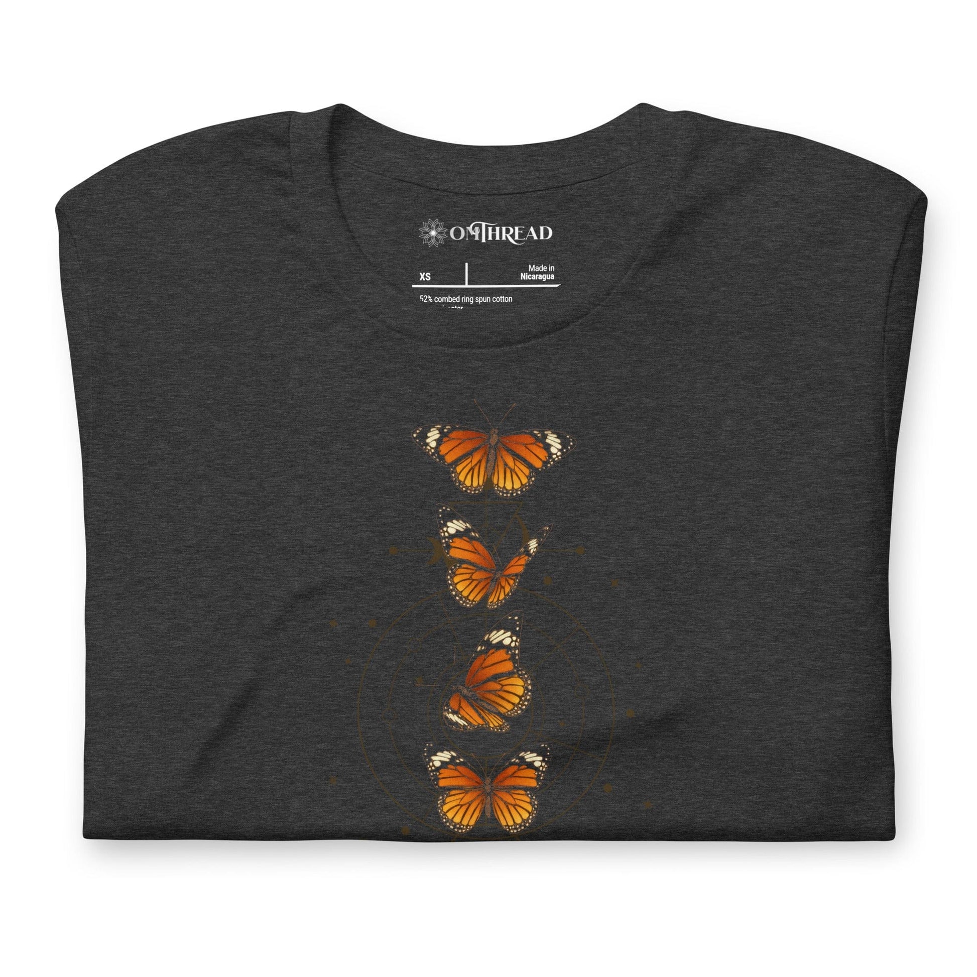OMTHREAD Monarch Guardian Butterfly Shirt Celestial Conservation Tee
