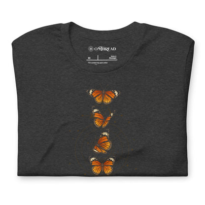 OMTHREAD Monarch Guardian Butterfly Shirt Celestial Conservation Tee