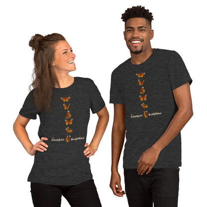 OMTHREAD Monarch Guardian Butterfly Shirt Celestial Conservation Tee