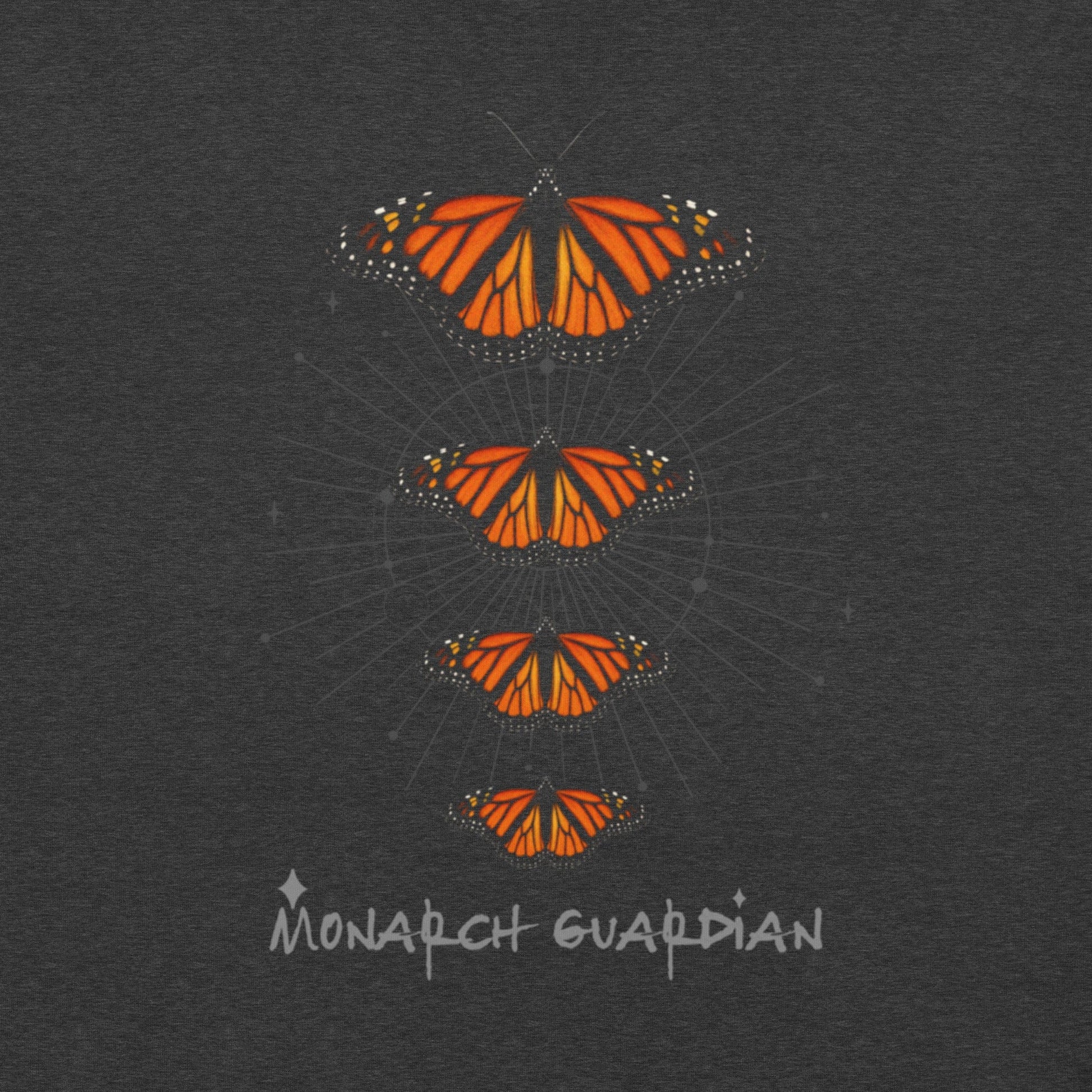 OMTHREAD Monarch Guardian Shirt Butterfly Conservation Tee for Nature Lovers