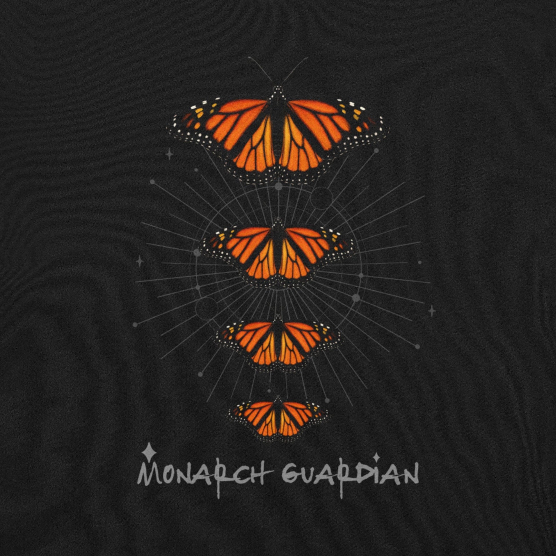 OMTHREAD Monarch Guardian Shirt Butterfly Conservation Tee for Nature Lovers