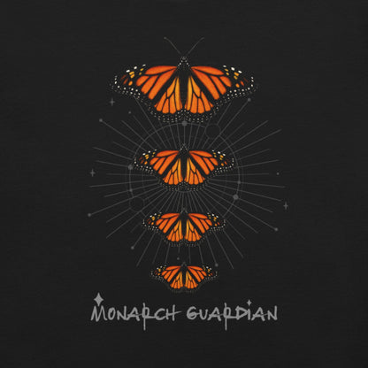 OMTHREAD Monarch Guardian Shirt Butterfly Conservation Tee for Nature Lovers