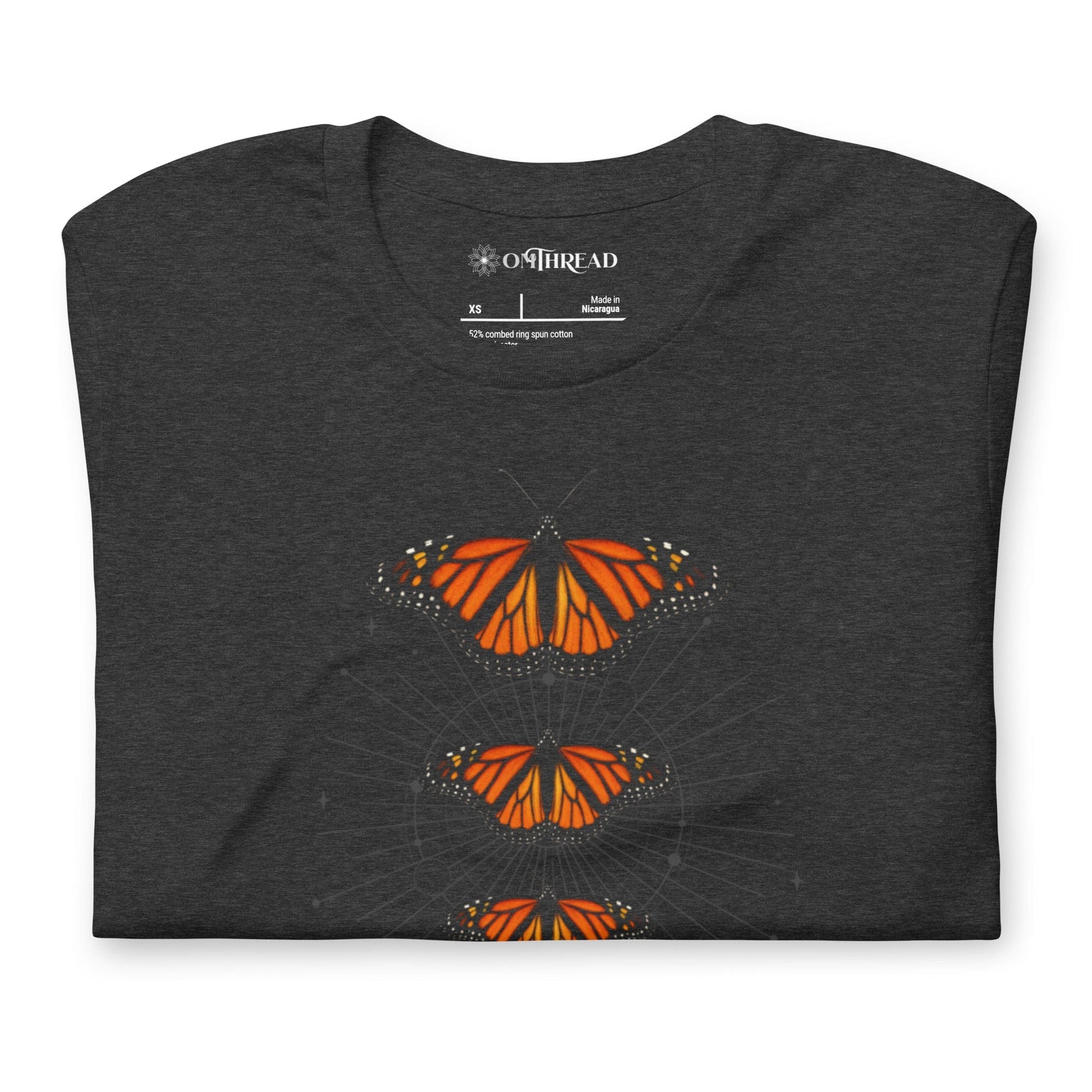 OMTHREAD Monarch Guardian Shirt Butterfly Conservation Tee for Nature Lovers