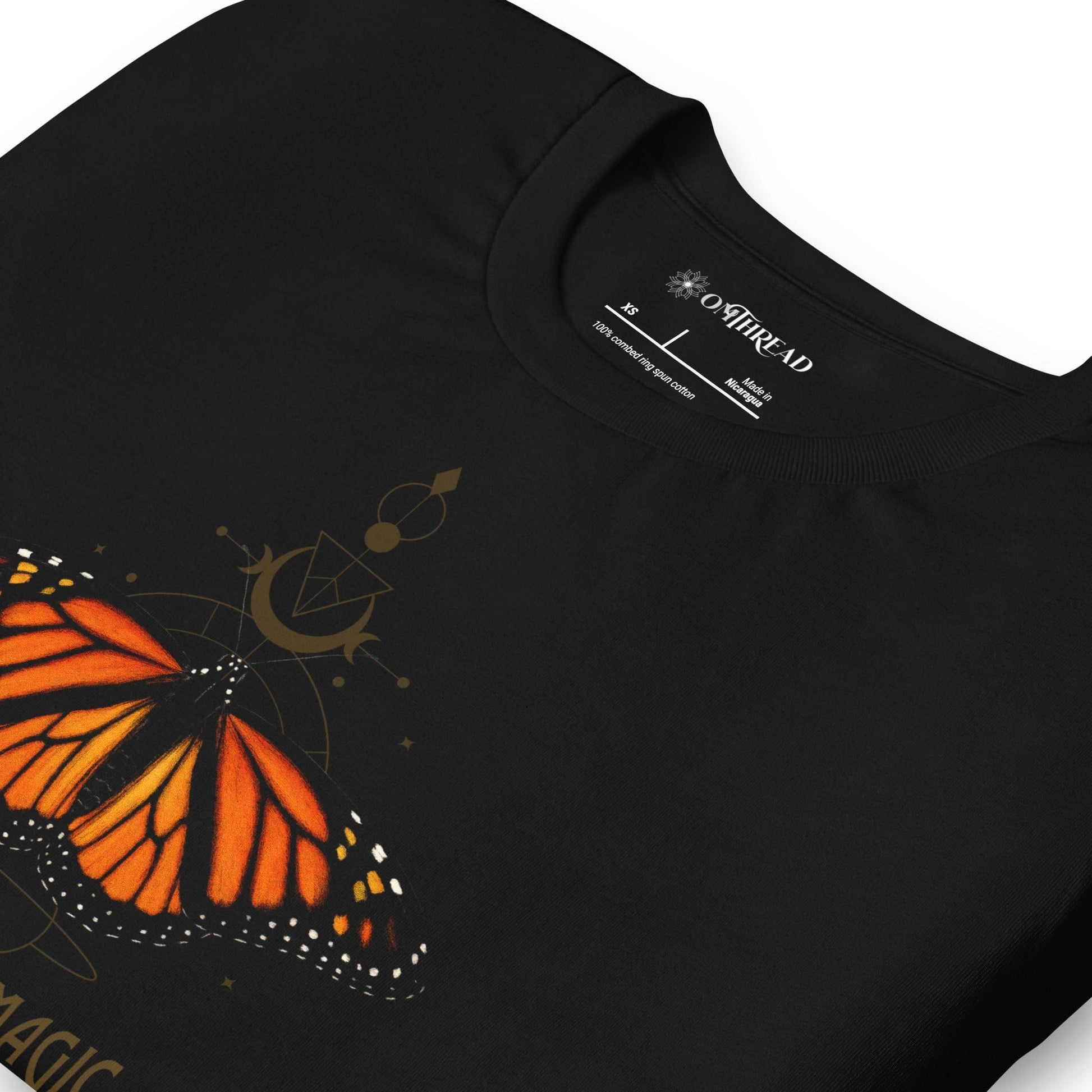 OMTHREAD Monarch Magic Shirt Butterfly Spiritual Tee for Nature and Insect Lovers