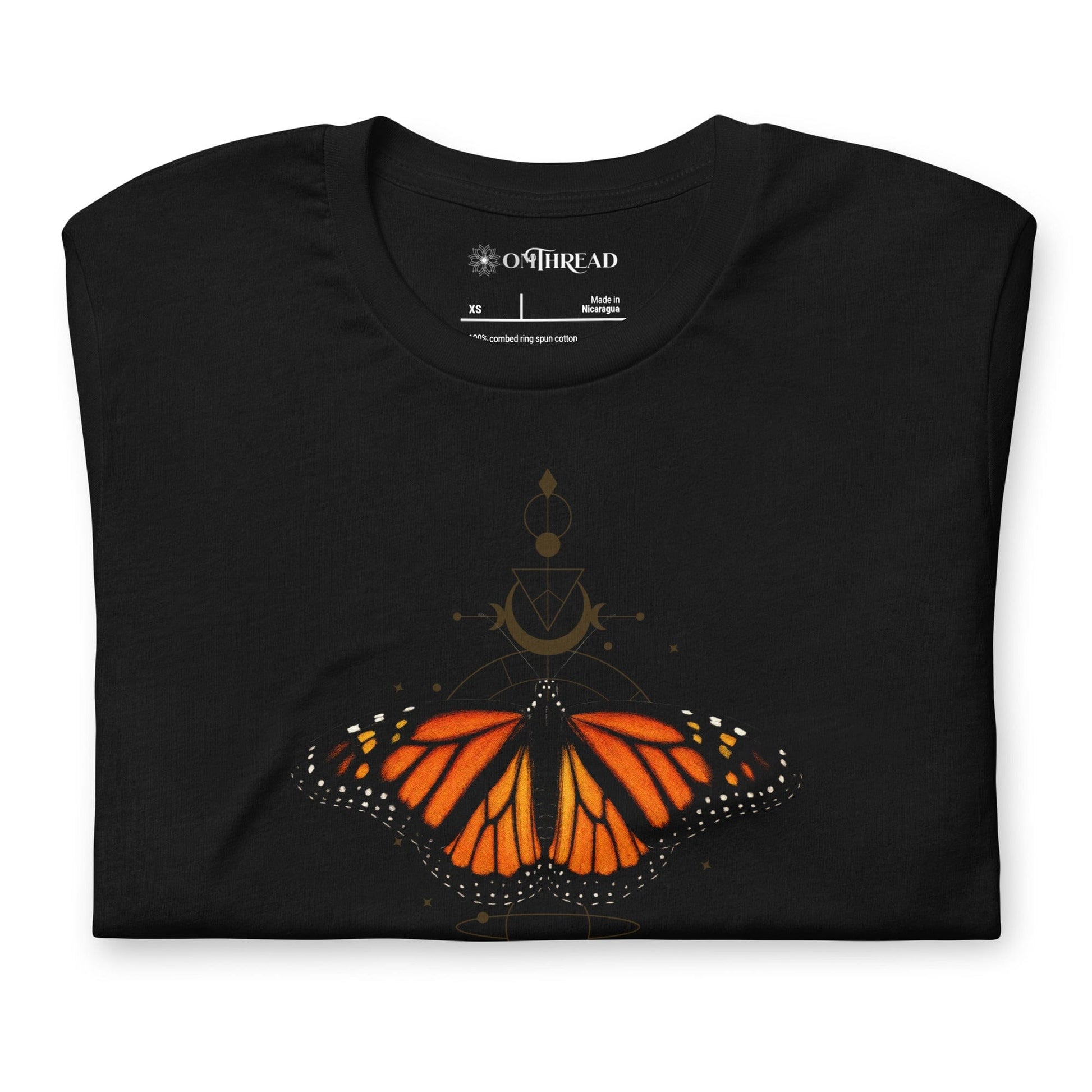 OMTHREAD Monarch Magic Shirt Butterfly Spiritual Tee for Nature and Insect Lovers