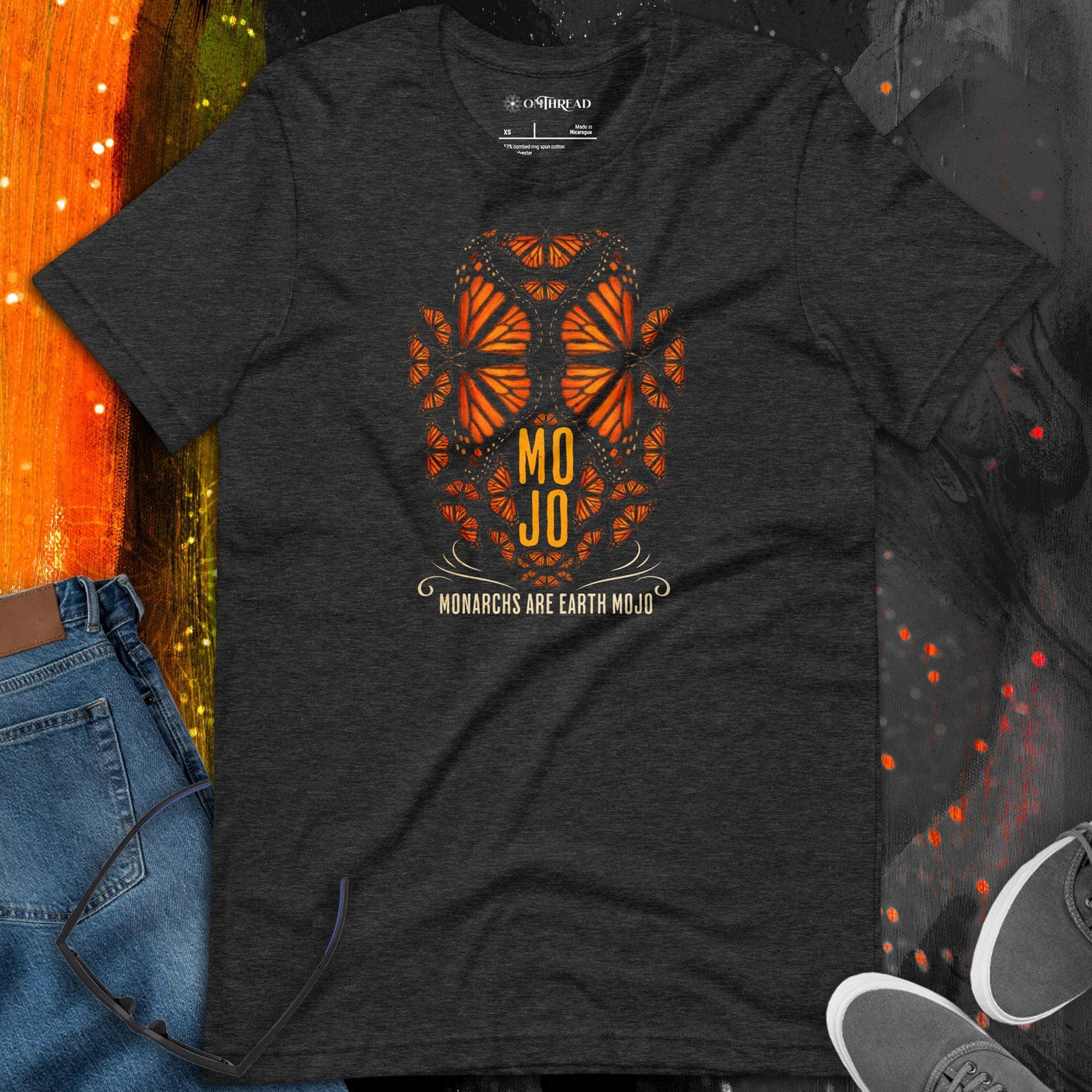 OMTHREAD Monarch MOJO T Shirt Monarch Butterfly Conservation Graphic Tee