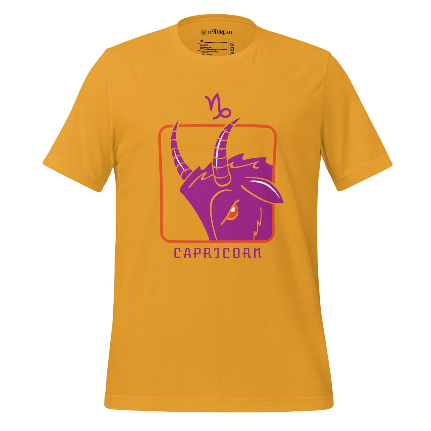 OMTHREAD Mustard / XS Capricorn Zodiac Tee