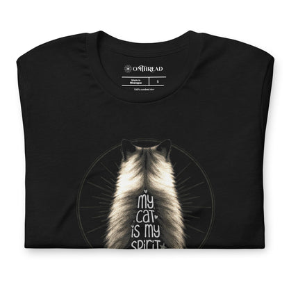 OMTHREAD My Cat Is My Spirit Animal Cat Lover T-Shirt