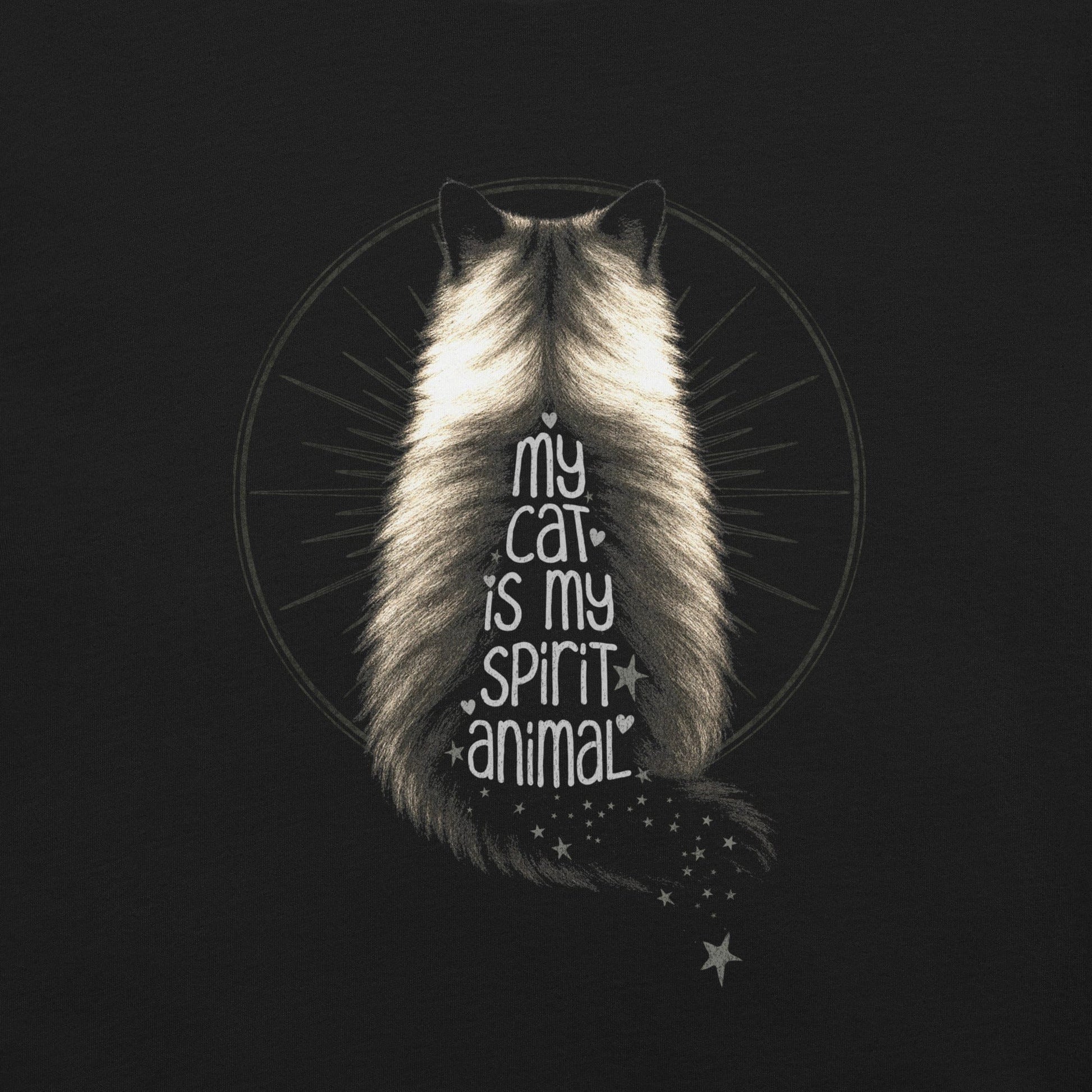 OMTHREAD My Cat Is My Spirit Animal Cat Lover T-Shirt