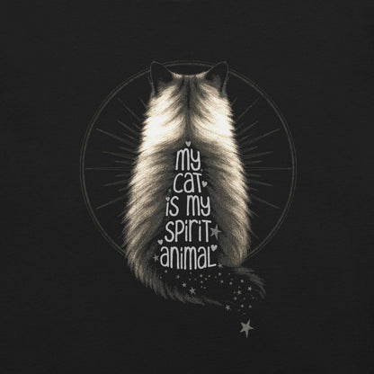 OMTHREAD My Cat Is My Spirit Animal Cat Lover T-Shirt
