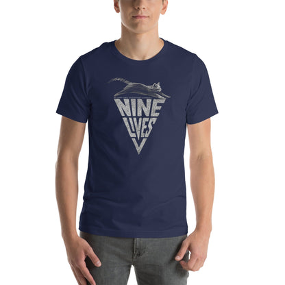 OMTHREAD My Furry Hero Nine Lives Cat Superhero Graphic Tee