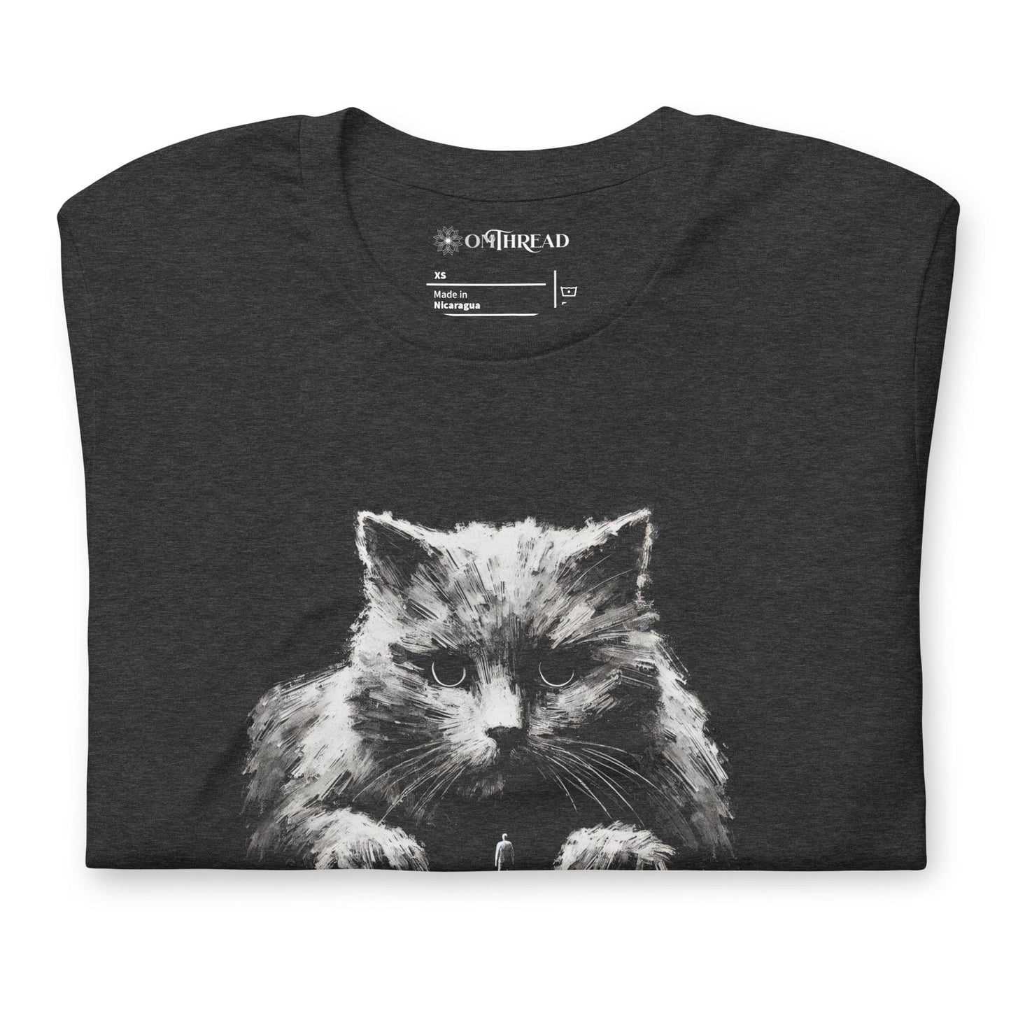 OMTHREAD My Spirit Animal Cat T-Shirt | Funny Cat Lover Tee | Feline Connection Shirt