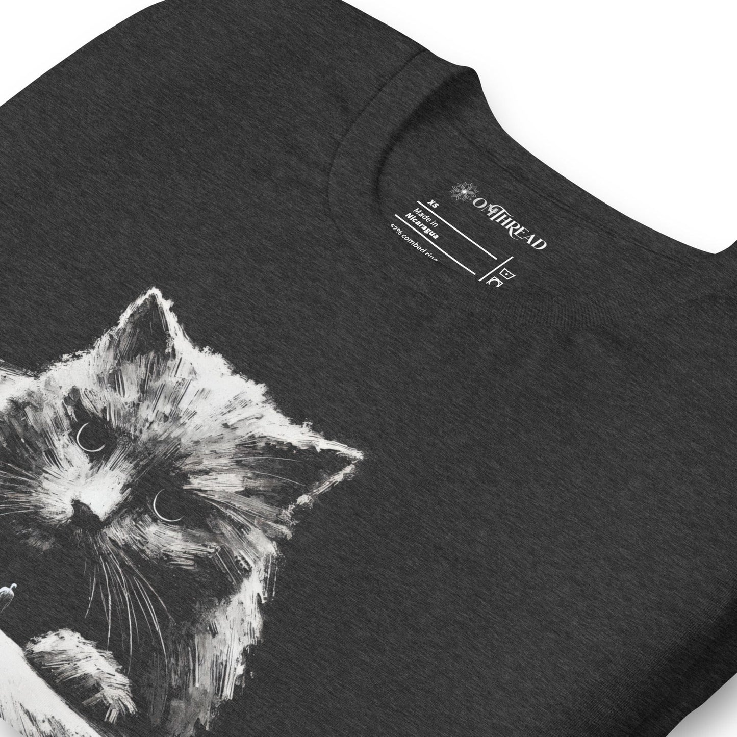 OMTHREAD My Spirit Animal Cat T-Shirt | Funny Cat Lover Tee | Feline Connection Shirt