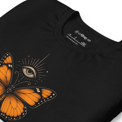 OMTHREAD Mystical Monarch Butterfly Shirt with All Seeing Eye by OMThread