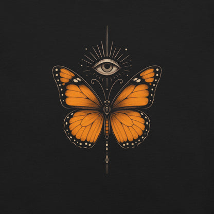 OMTHREAD Mystical Monarch Butterfly Shirt with All Seeing Eye by OMThread