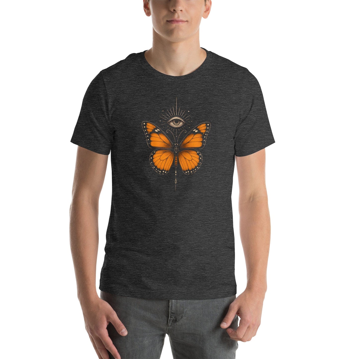 OMTHREAD Mystical Monarch Butterfly Shirt with All Seeing Eye by OMThread