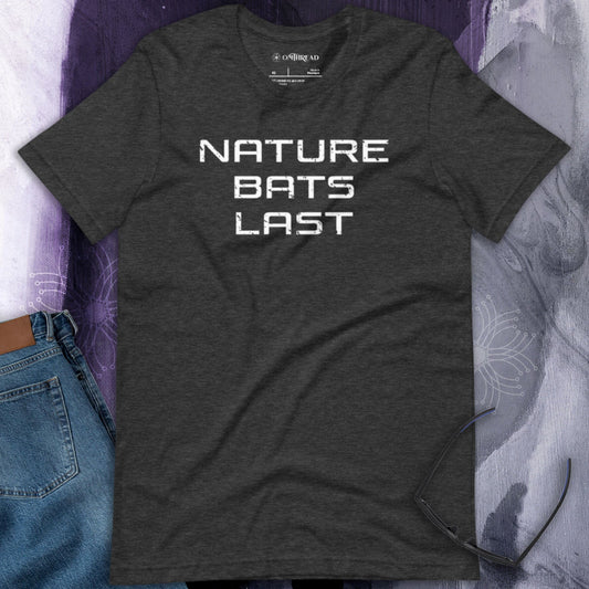 OMTHREAD Nature Bats Last - Eco-Warrior Distressed Tee