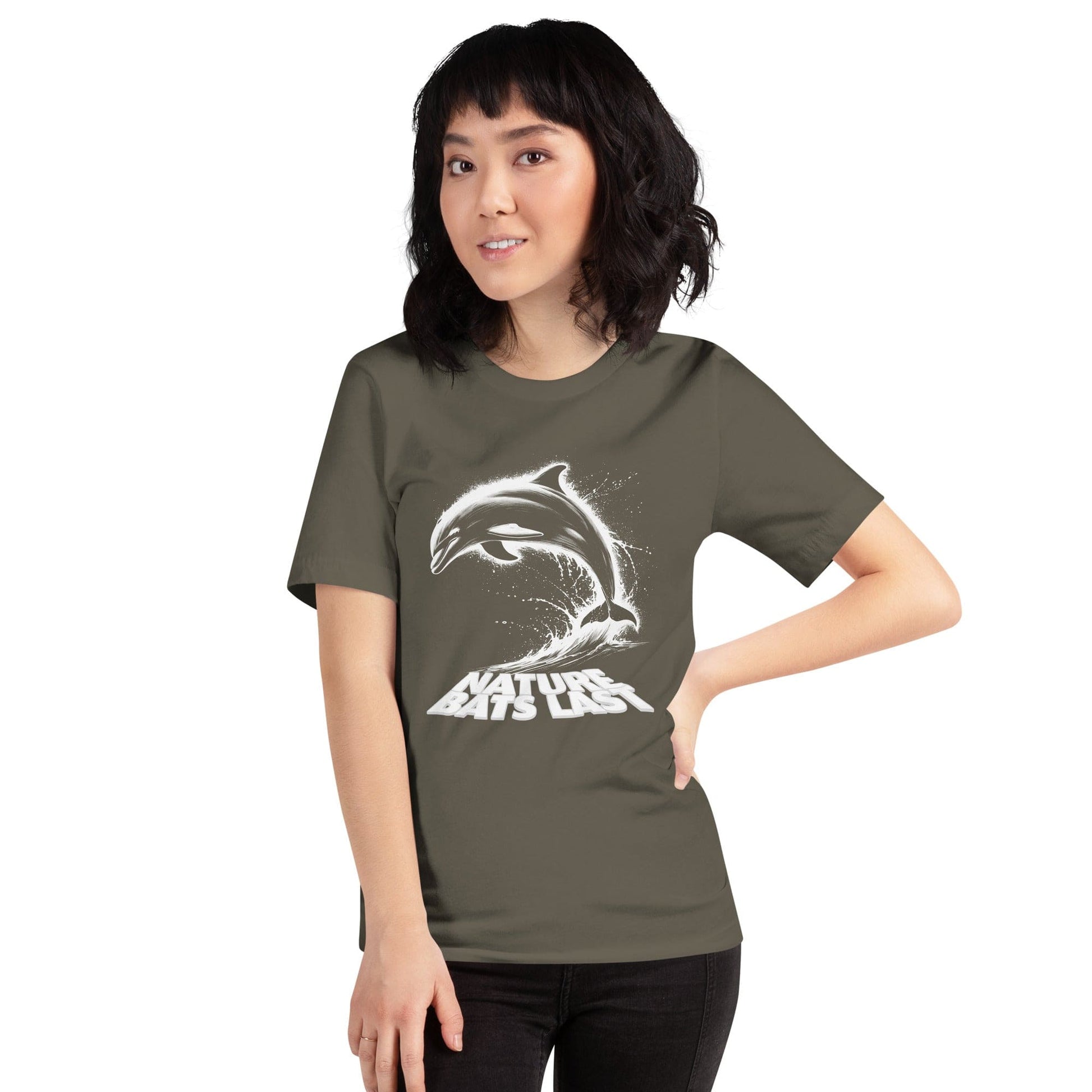 OMTHREAD Nature Bats Last: Majestic Dolphin Leap Tee