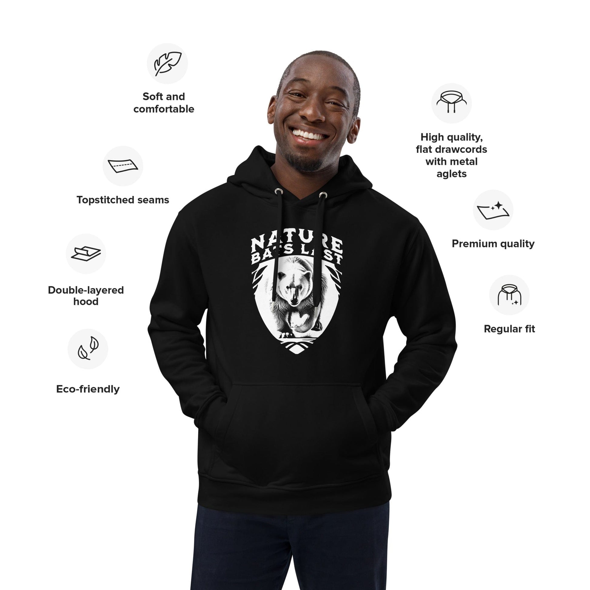 OMTHREAD Nature Bats Last - Polar Bear Edition Premium Eco Unisex Hoodie