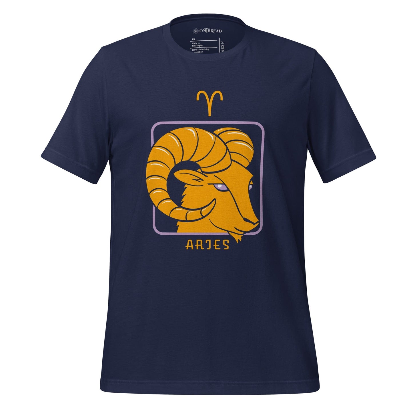 OMTHREAD Navy / XS Aries Zodiac Tee