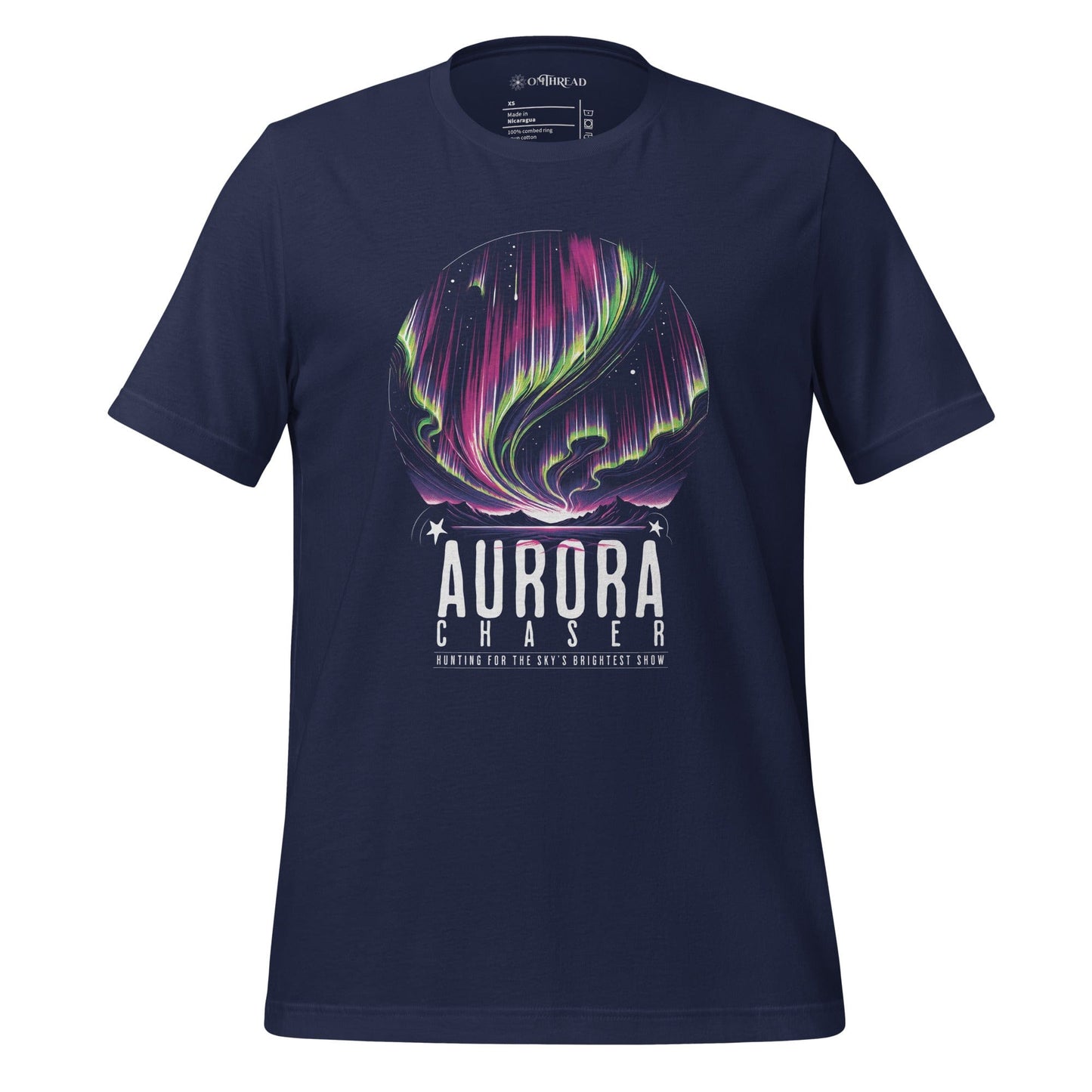 OMTHREAD Navy / XS Aurora Chaser: Hunting for the Sky's Brightest Show Tee