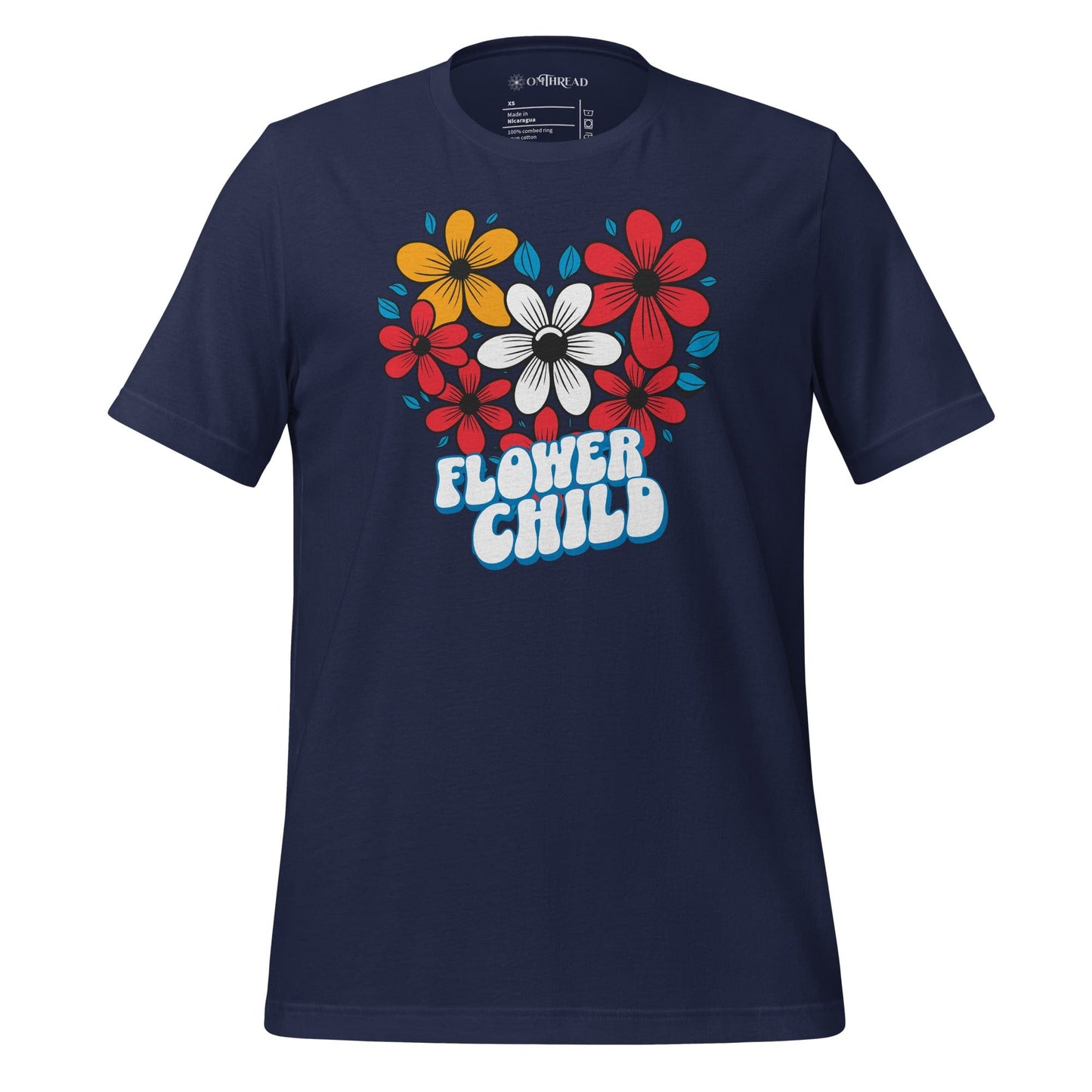 OMTHREAD Navy / XS Flower Child Nostalgic Tee