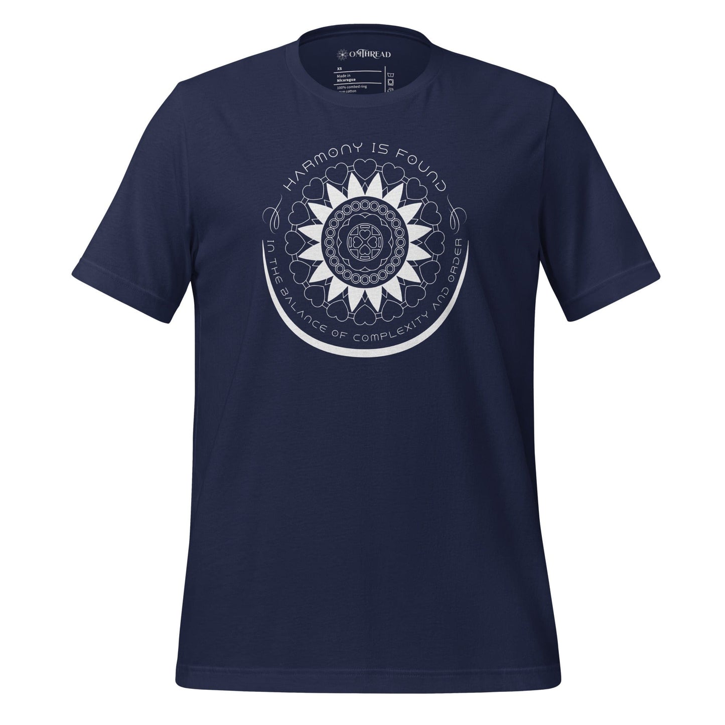 OMTHREAD Navy / XS Harmony Balance Yoga Tee