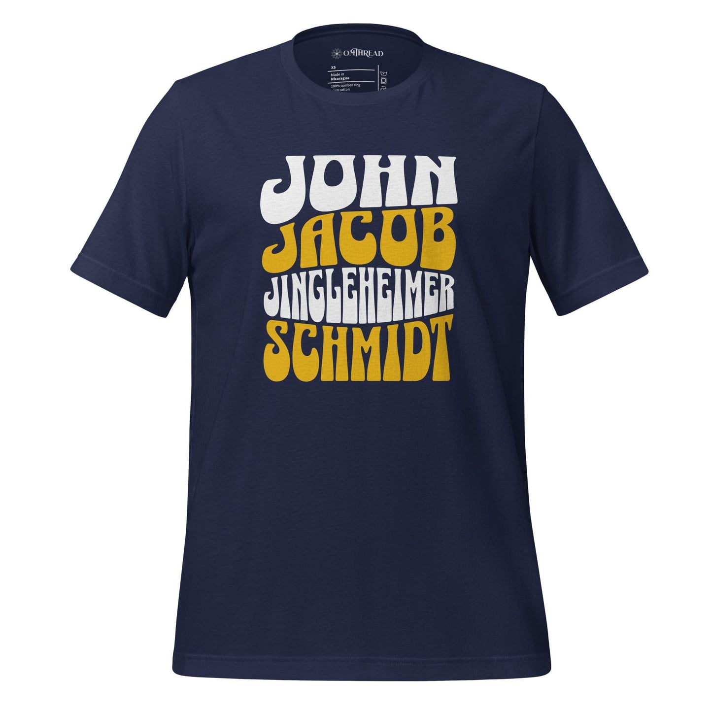 OMTHREAD Navy / XS John Jacob Jingleheimer Schmidt Nostalgic Tee