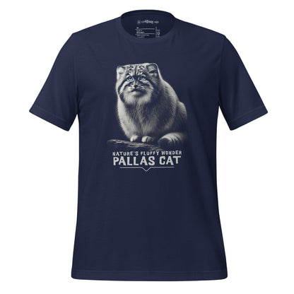 OMTHREAD Navy / XS Pallas Cat Nature’s Fluffy Wonder | Otocolobus Manul Tee