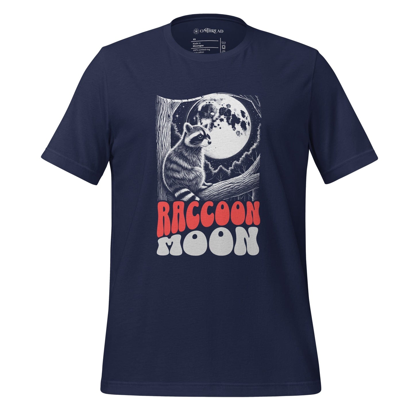 OMTHREAD Navy / XS Raccoon Moon Tee