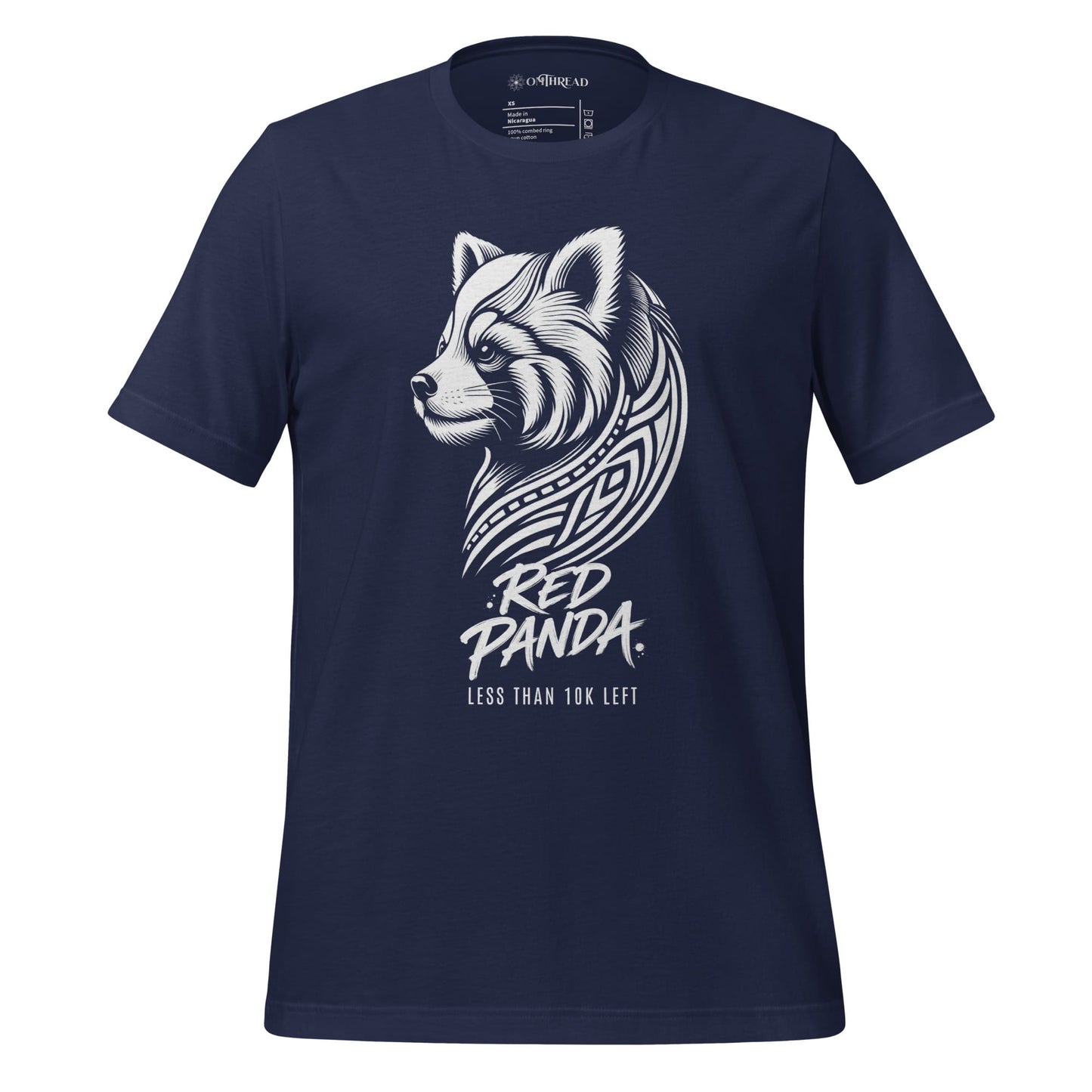 OMTHREAD Navy / XS Red Panda, Less Than 10K Left Tee