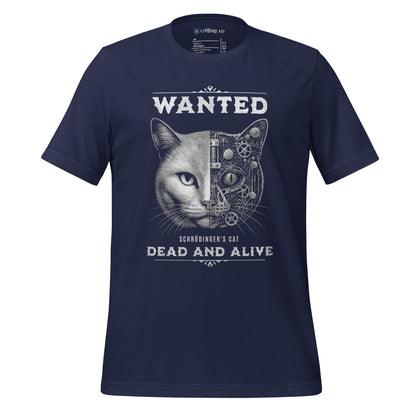 OMTHREAD Navy / XS Schrodinger Cat Shirt Quantum Physics Retro Western
