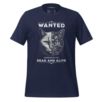 OMTHREAD Navy / XS Schrödinger's Cat T-Shirt | Quantum Physics Geek Tee