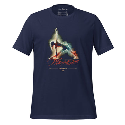 OMTHREAD Navy / XS Trikonasana - Triangle Pose Yoga Tee