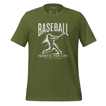 OMTHREAD Olive / S Baseball Fanatic for Life Nostalgic Tee