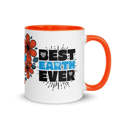 OMTHREAD Orange / 11 oz Best Earth Ever - Mug with Color Inside