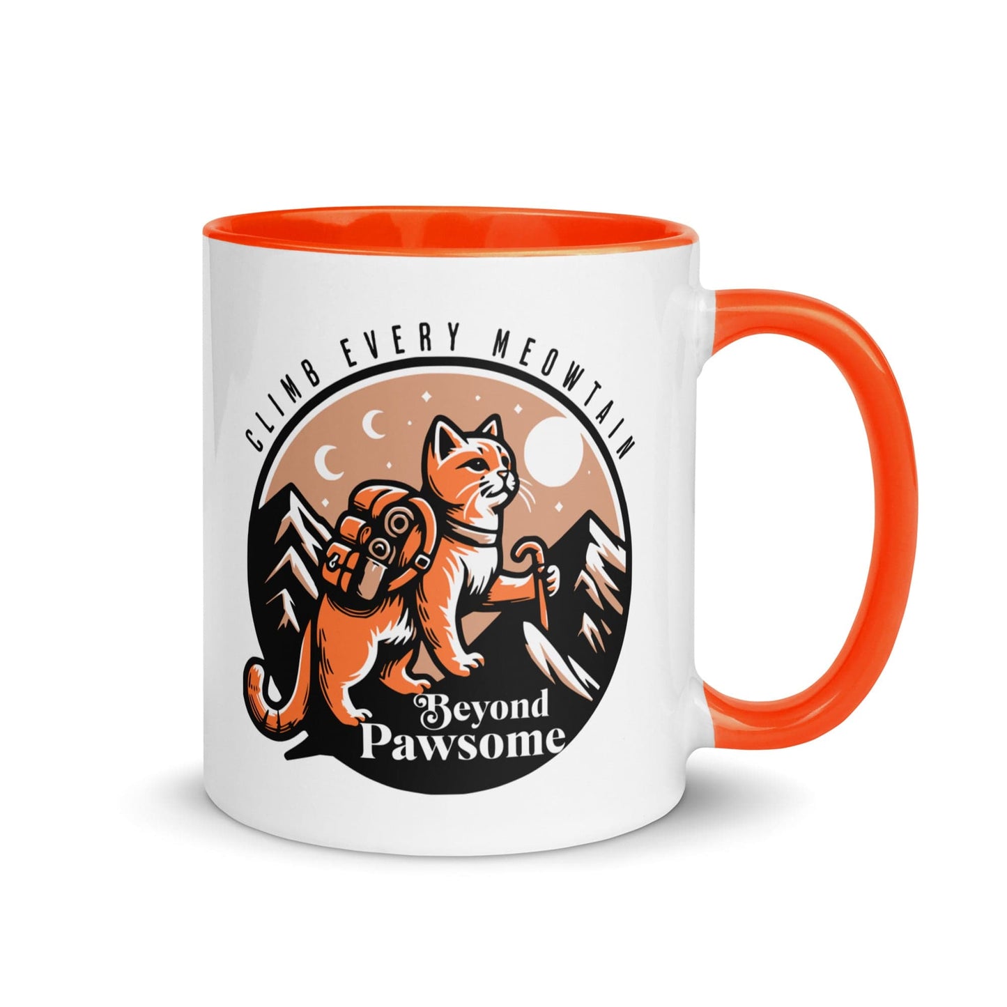 OMTHREAD Orange / 11 oz Beyond Pawsome Adventure Kitty - Mug with Color Inside