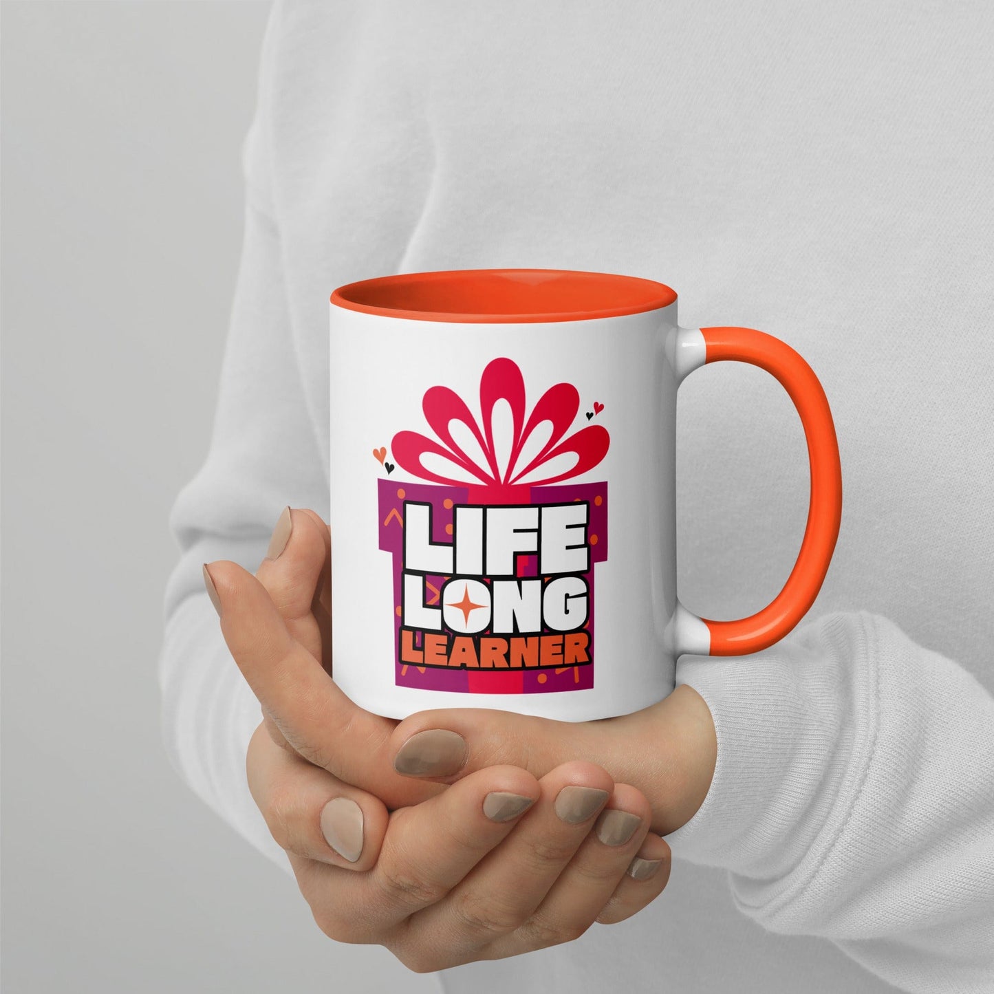 OMTHREAD Orange / 11 oz Life Long Learner - Mug with Color Inside