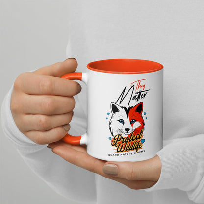 OMTHREAD Orange / 11 oz They Matter. Protect Wildlife - Mug with Color Inside