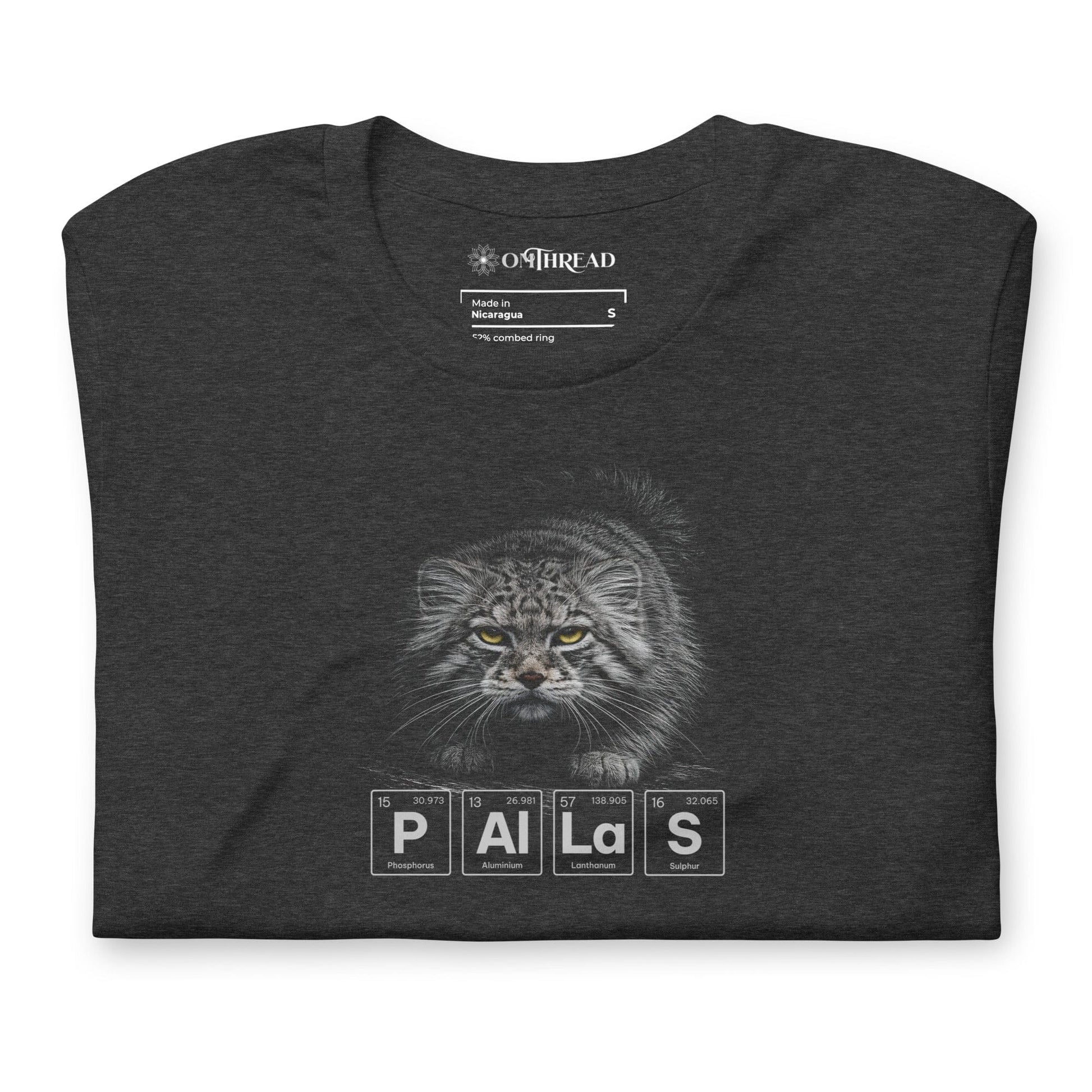 OMTHREAD Pallas Cat Graphic Tee Periodic Table Style Manul