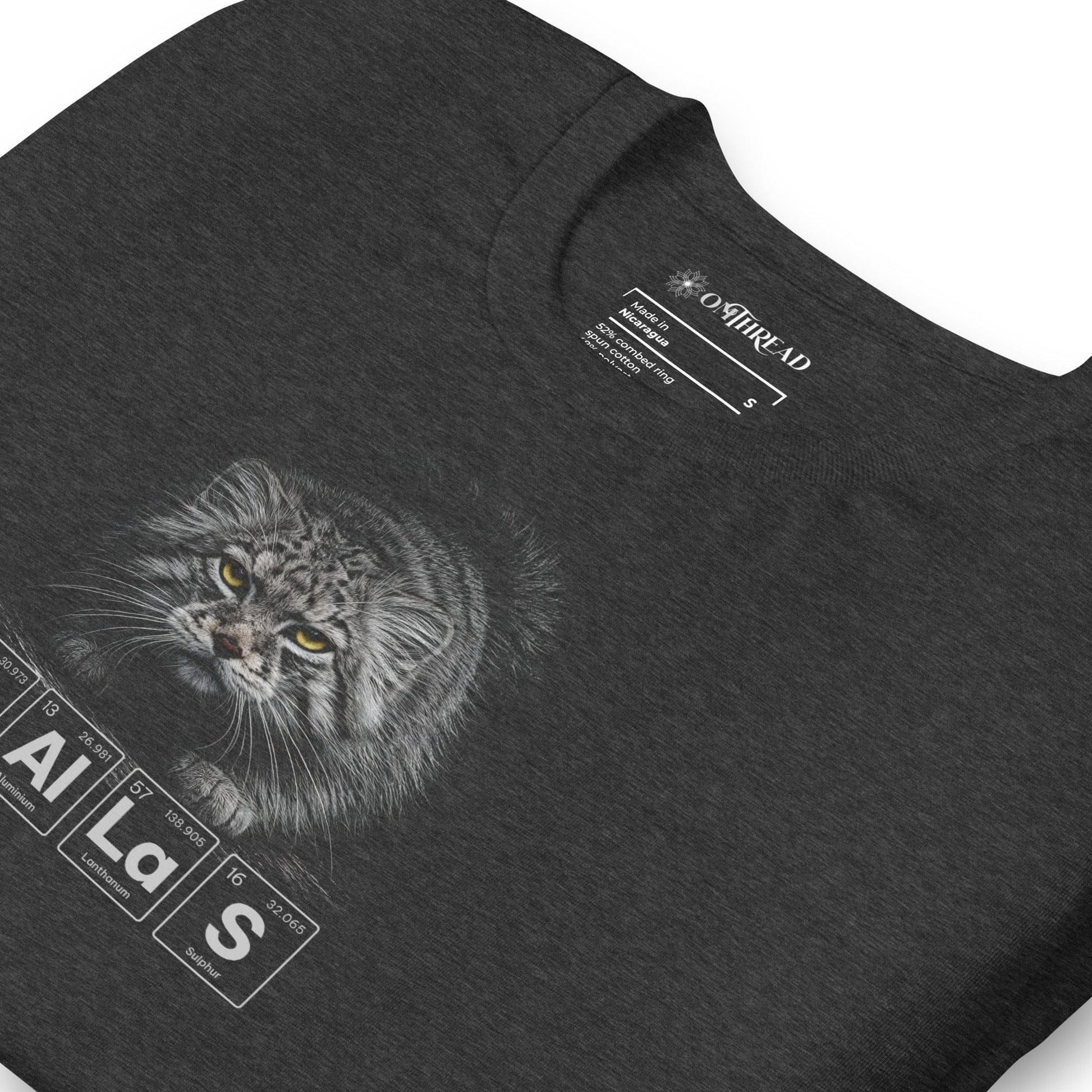 OMTHREAD Pallas Cat Graphic Tee Periodic Table Style Manul