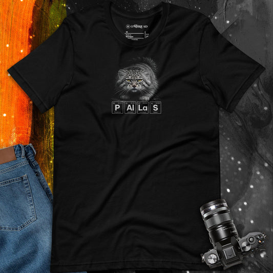 OMTHREAD Pallas Cat Graphic Tee Periodic Table Style Manul