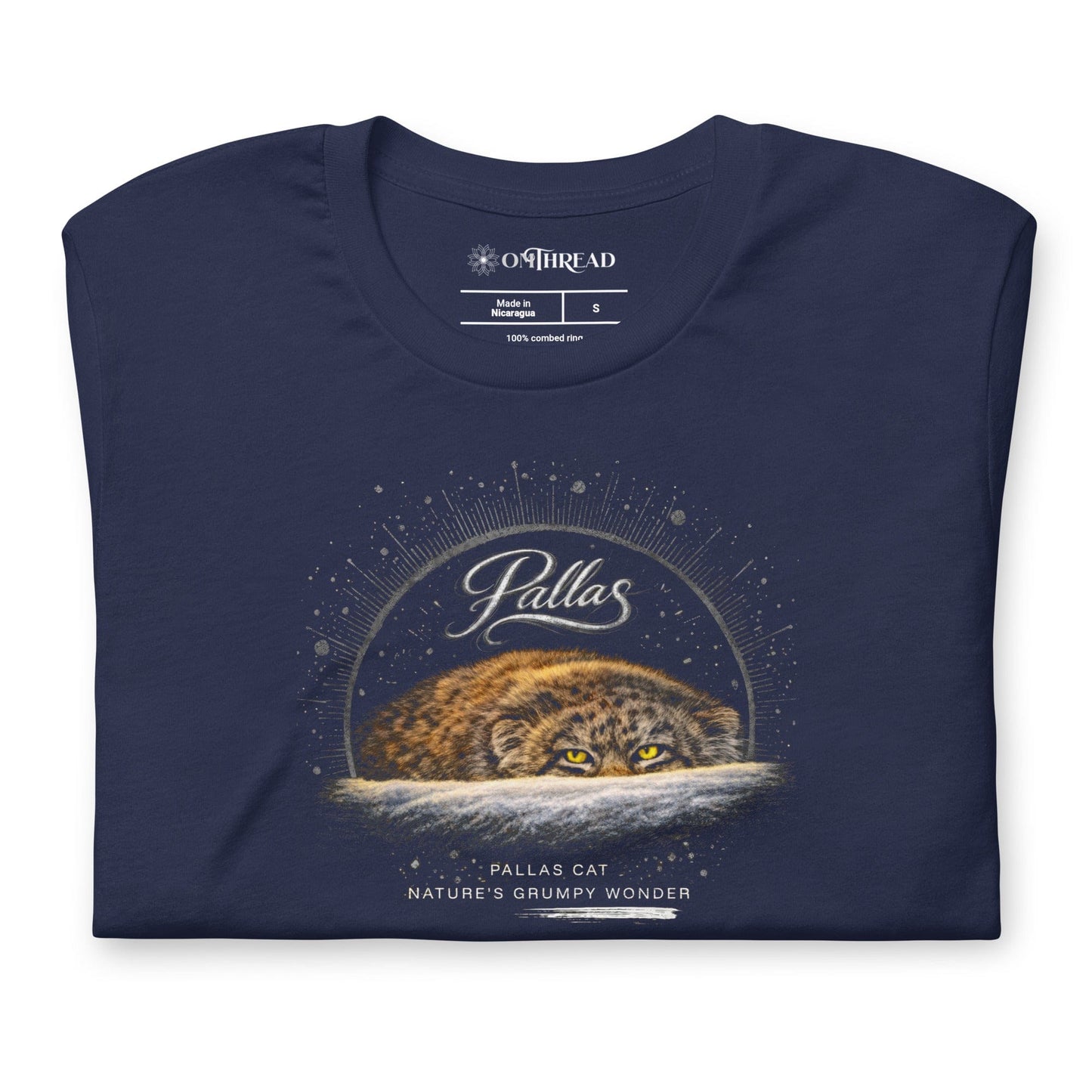 OMTHREAD Pallas Cat Nature’s Grumpy Wonder – funny conservation tee for wildlife lovers