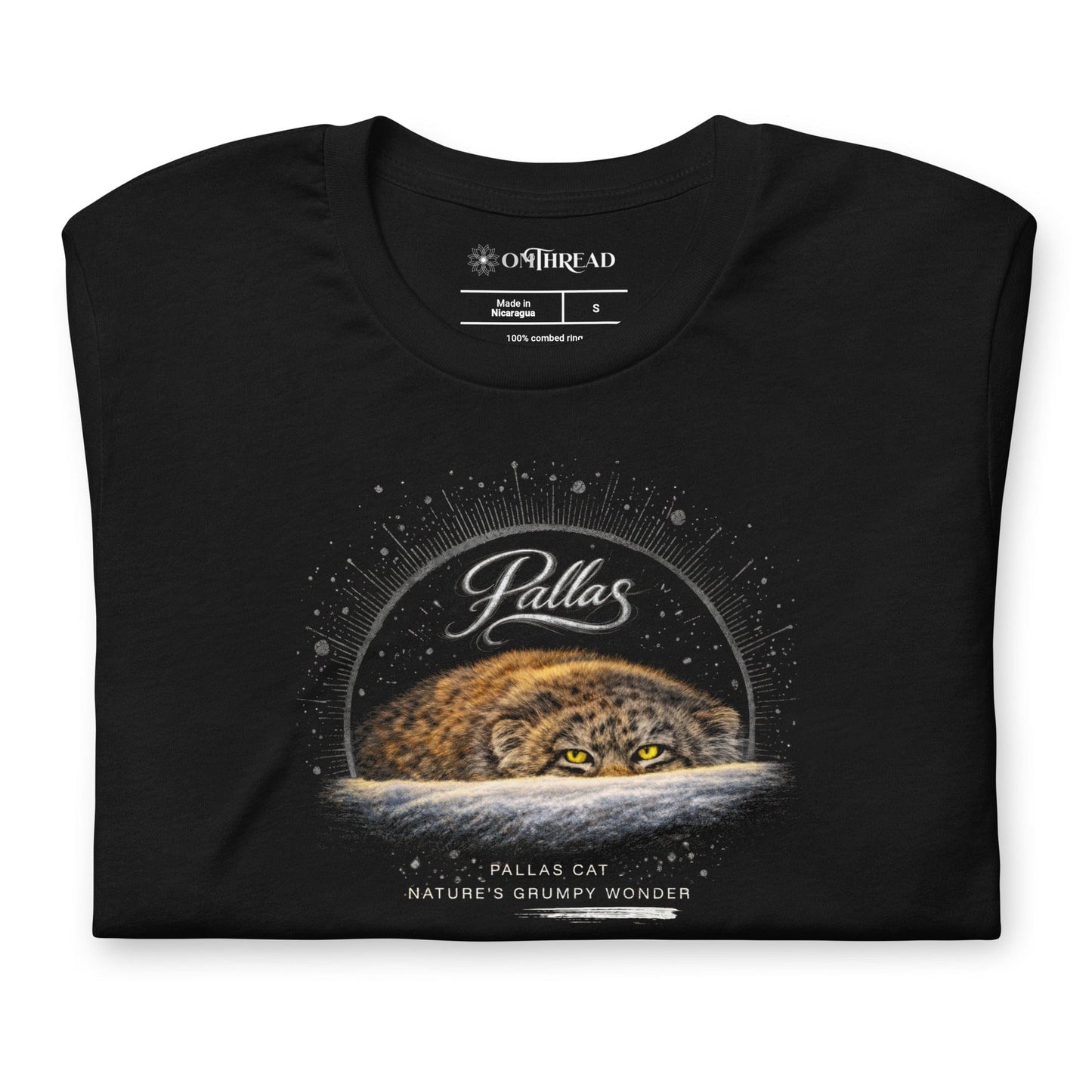 OMTHREAD Pallas Cat Nature’s Grumpy Wonder – funny conservation tee for wildlife lovers