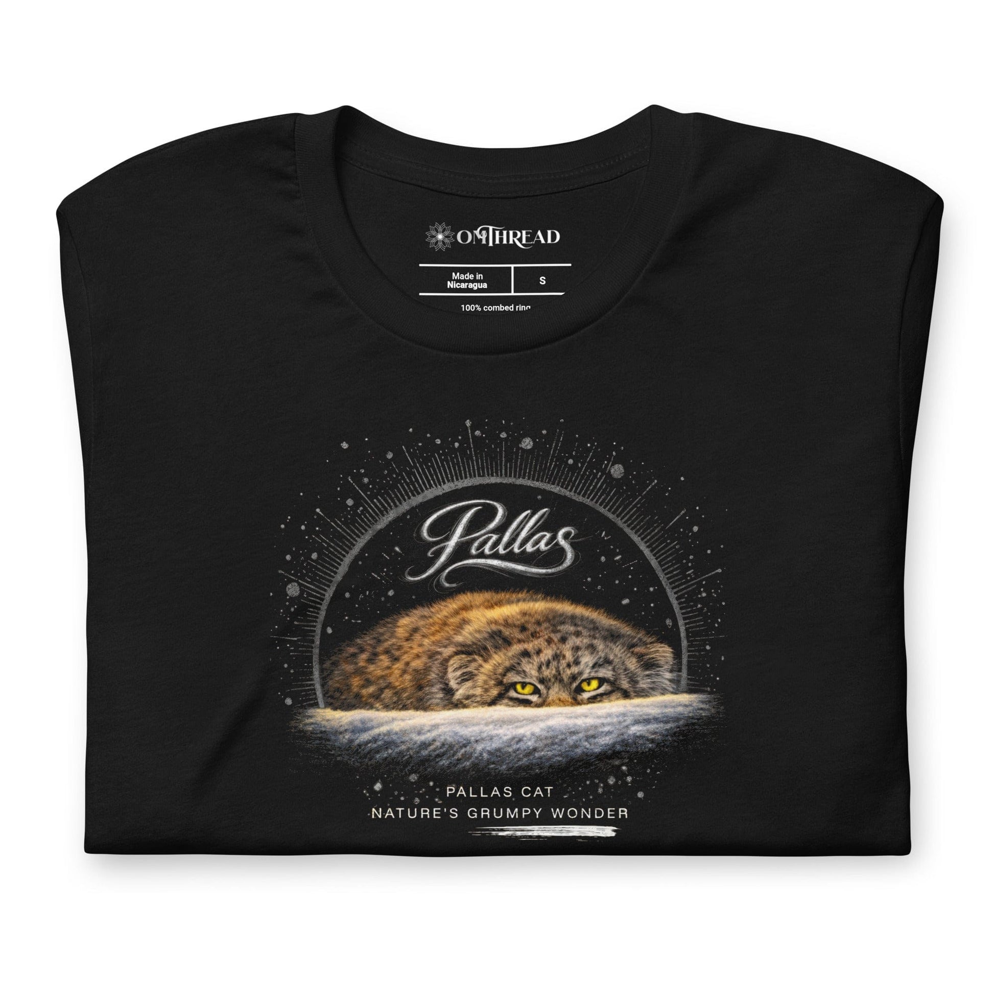 OMTHREAD Pallas Cat Nature’s Grumpy Wonder – funny conservation tee for wildlife lovers