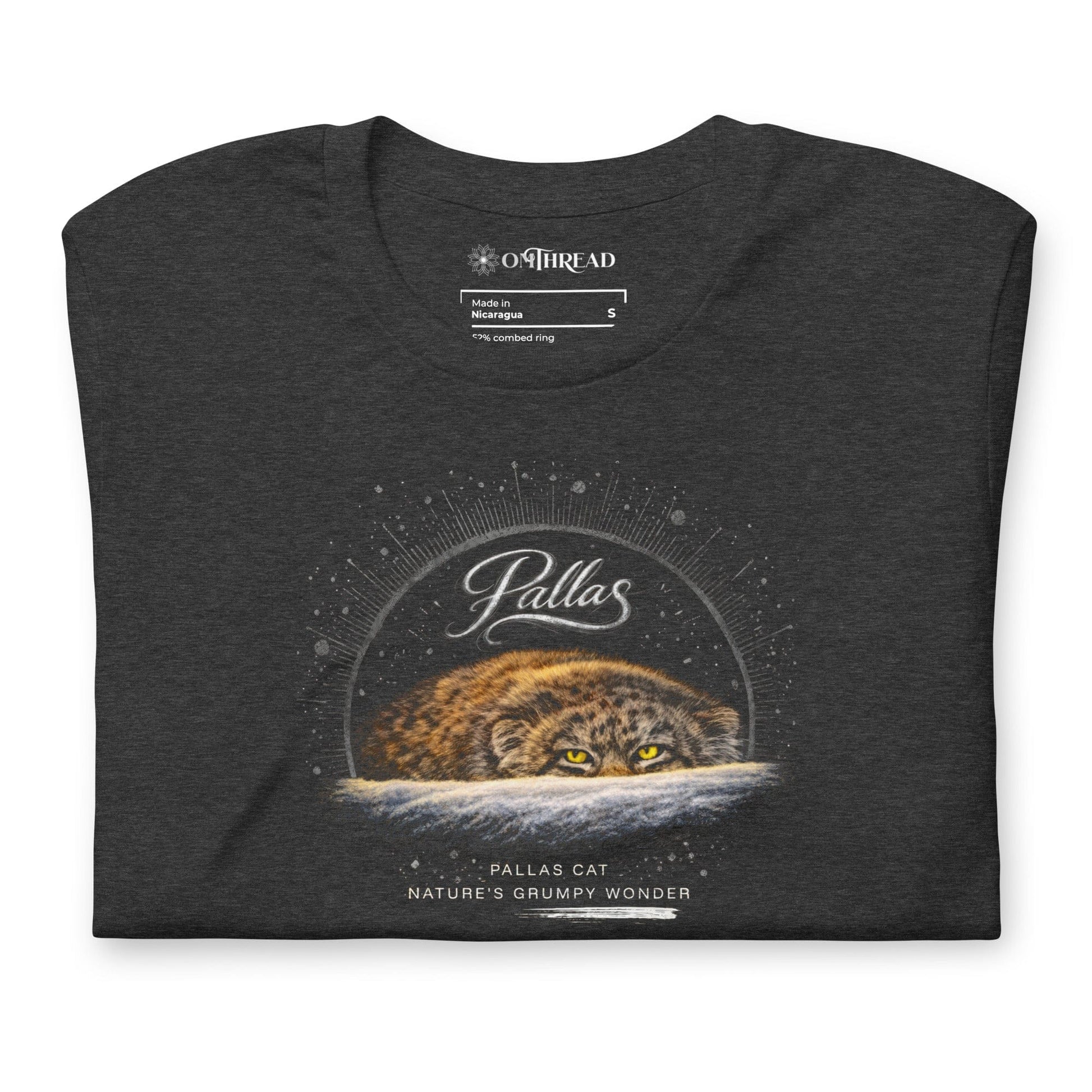 OMTHREAD Pallas Cat Nature’s Grumpy Wonder – funny conservation tee for wildlife lovers