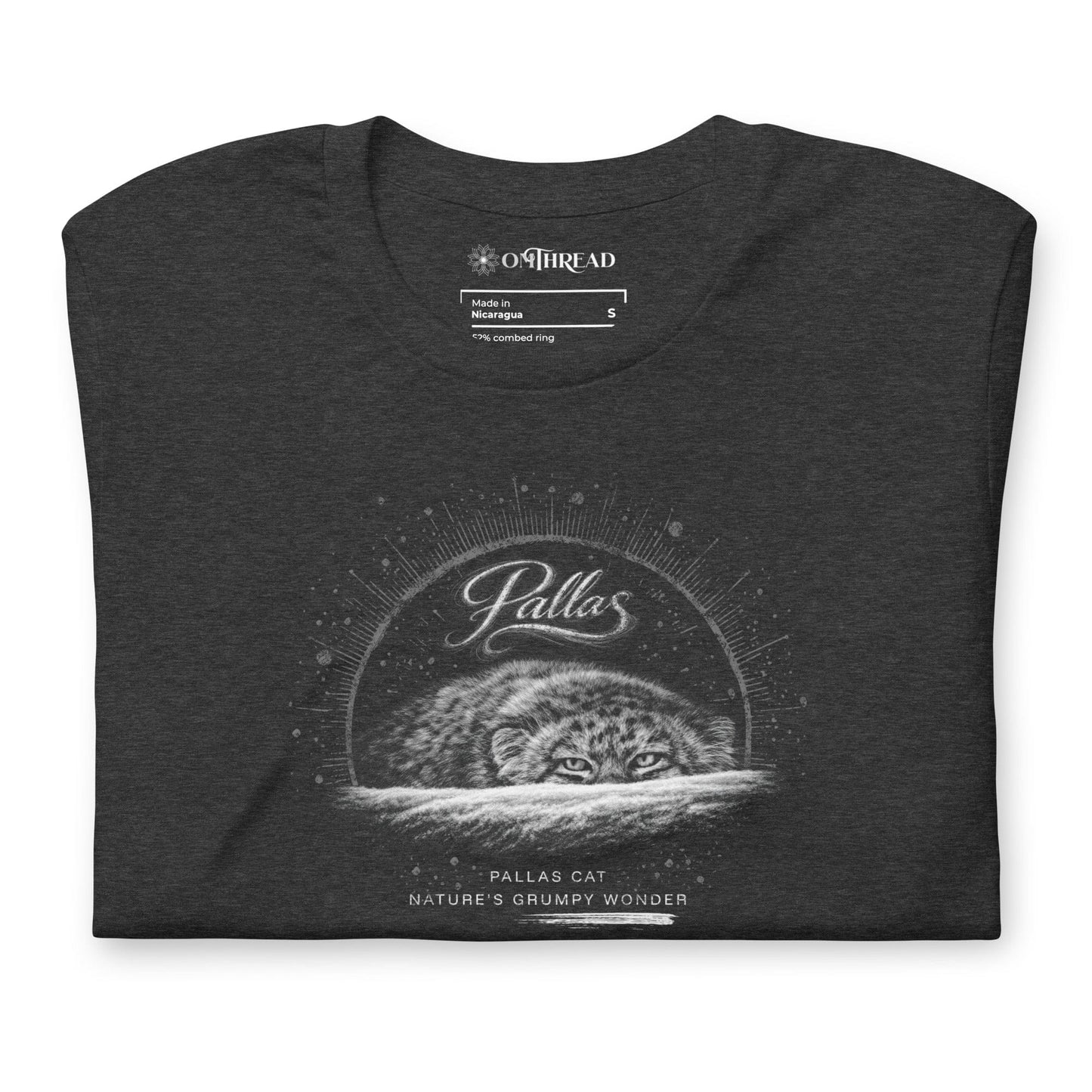 OMTHREAD Pallas Cat Nature’s Grumpy Wonder T-Shirt Funny Wildlife Conservation Tee