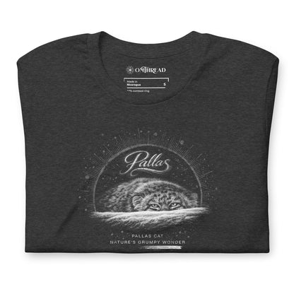 OMTHREAD Pallas Cat Nature’s Grumpy Wonder T-Shirt Funny Wildlife Conservation Tee