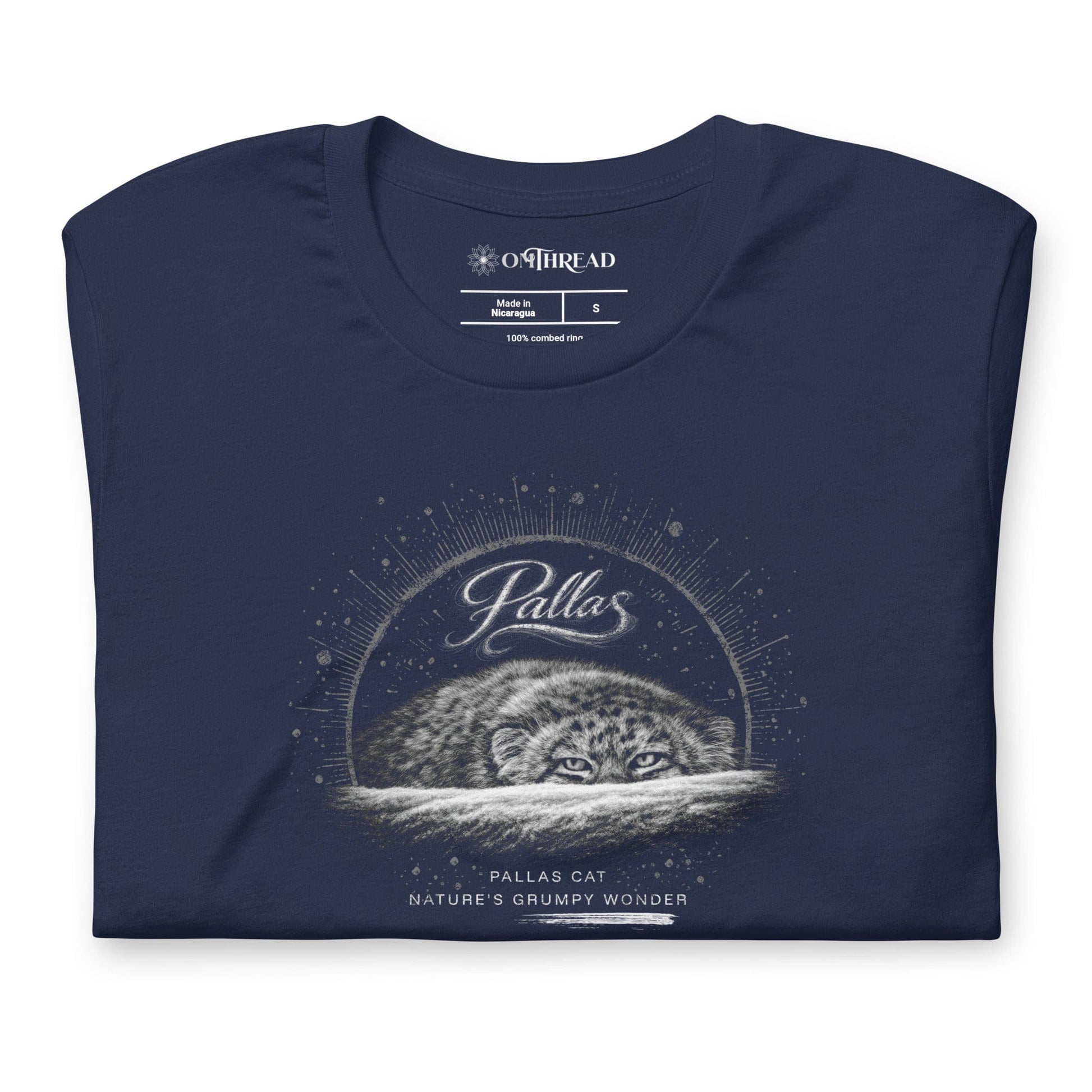 OMTHREAD Pallas Cat Nature’s Grumpy Wonder T-Shirt Funny Wildlife Conservation Tee