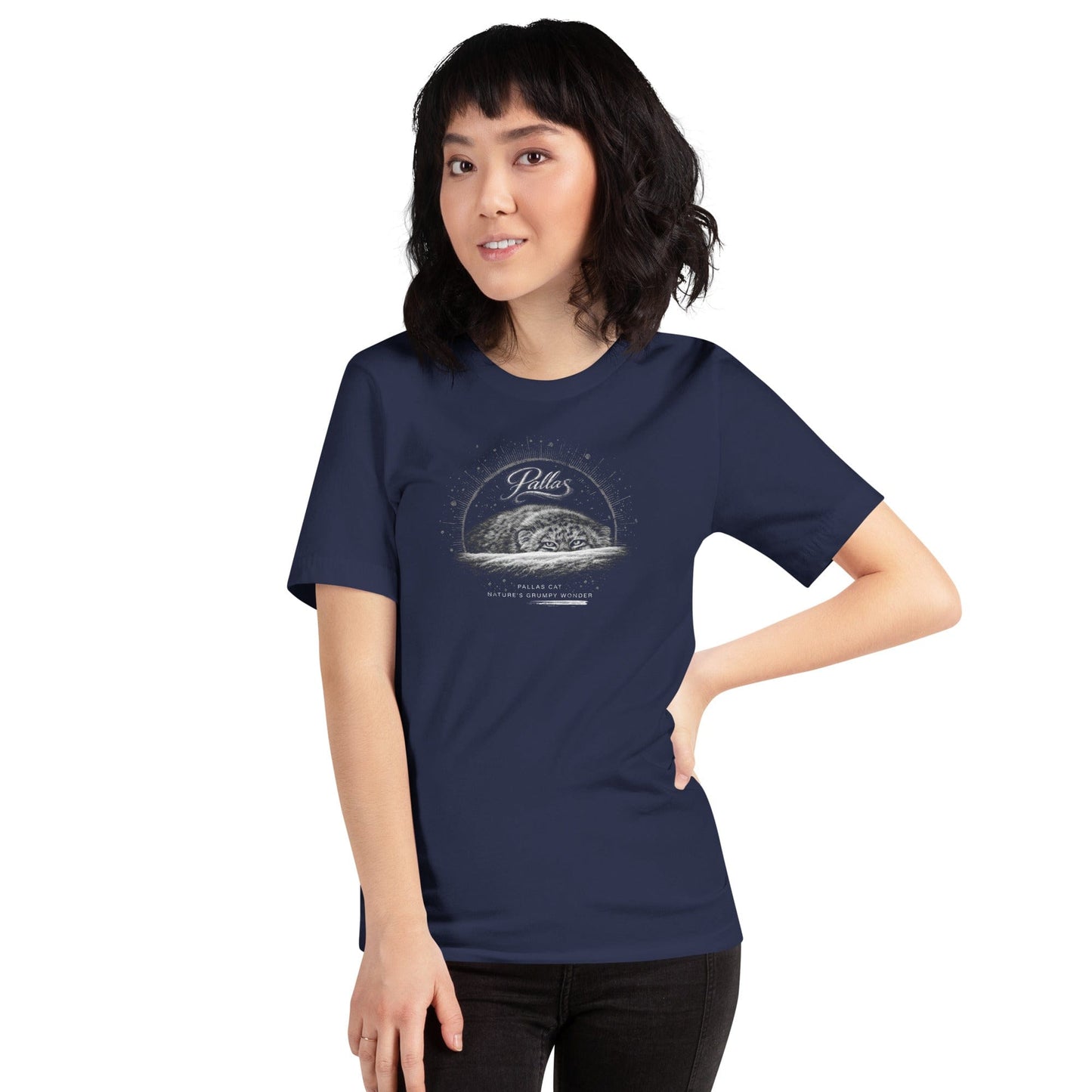 OMTHREAD Pallas Cat Nature’s Grumpy Wonder T-Shirt Funny Wildlife Conservation Tee